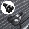 Bike Seat Cushion Cover PU Silicone Foam Filling Anti Slip Bike Saddle Cover for Mountain Bikes Road Bikes Black and Silver