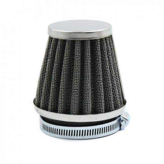 50mm Inlet Dia Car Motorcycle Air Intake Filter Cleaner w Adjustable Clamp