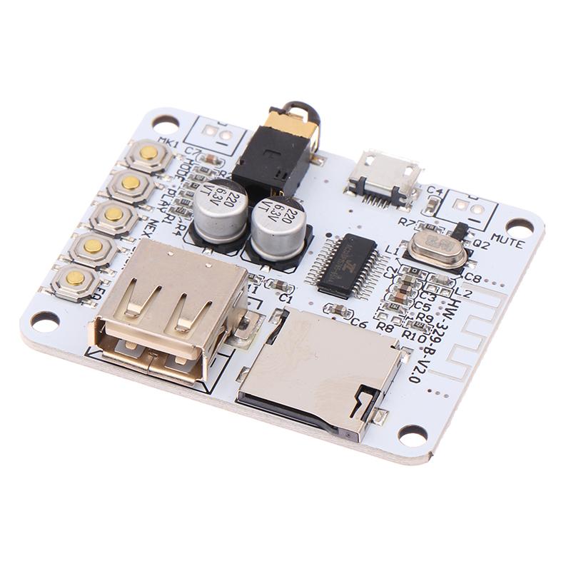 Bluetooth Audio Receiver Board With Usb Tf Card Slot Decoding Playback Preamp Output A7-004 5V 2.1 Wireless Stereo Music Module