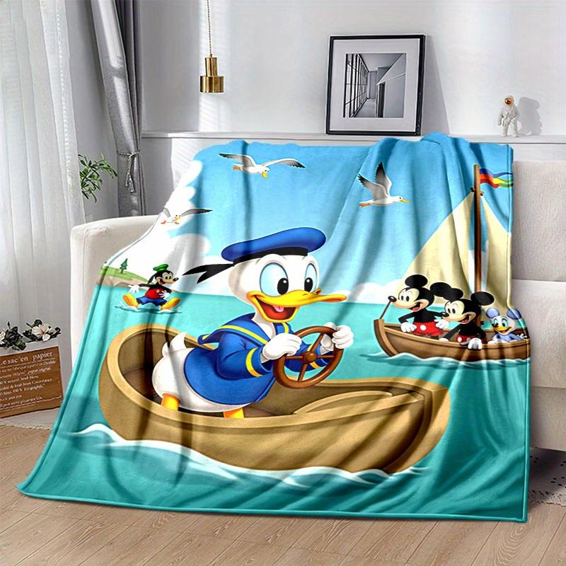 1pc, Disney's Donald Duck and Friends Adventure Blanket - Seasonal Universal, Home Decor, Soft Flannel Throw Blanket - Versatile & Cozy for
