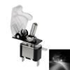1PCS 12V 20A Toggle Switch LED Switch Car Auto Cover LED Light With Protective Cover SPST Toggle Rocker Switch Control On/Off 5 Switches4