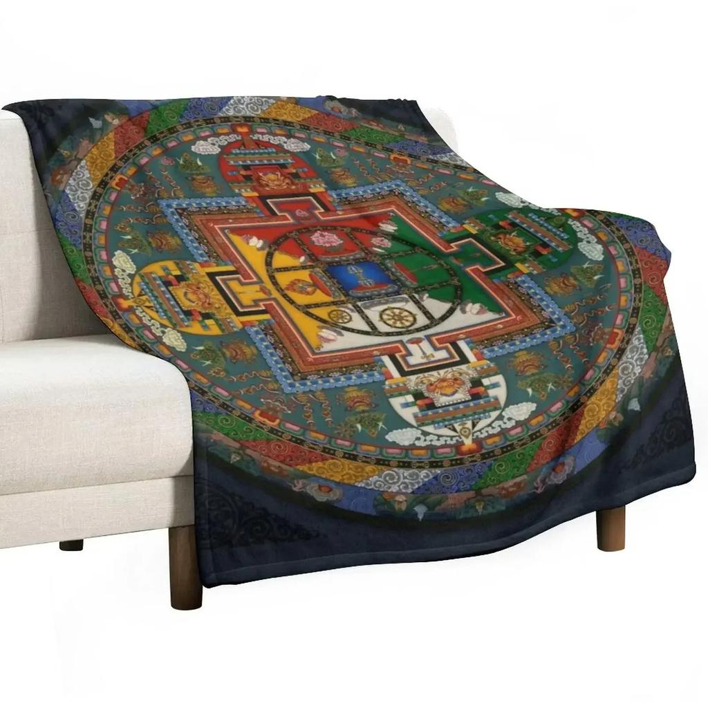 Mandala of Yamantaka Throw Blanket blankets ands cosplay anime manga Heavy Decorative Throw Decorative Beds Blankets