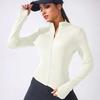 Yoga Jacke Kurz Sportjacke DAMEN Fitnesskleidung Schlankmachend Körperformend Reißverschluss Yoga Jacke
