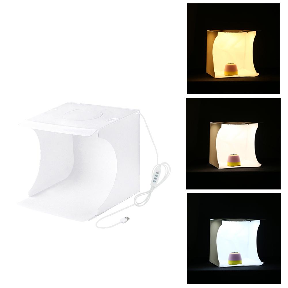 PULUZ Mini Klapp Leuchtkasten Fotografie Foto Studio LEDs Panel Licht Softbox Foto Hintergrund Kit