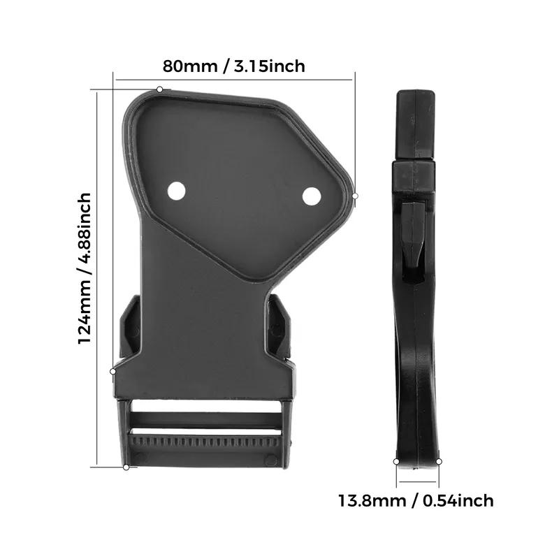 Rychloupínací přezka na bezpečnostní síť Černá 2/4 KS Spona na dveřní síť pro Can-Am Defender HD5 HD7 HD8 HD9 HD10 MAX 2016-2024 707900592