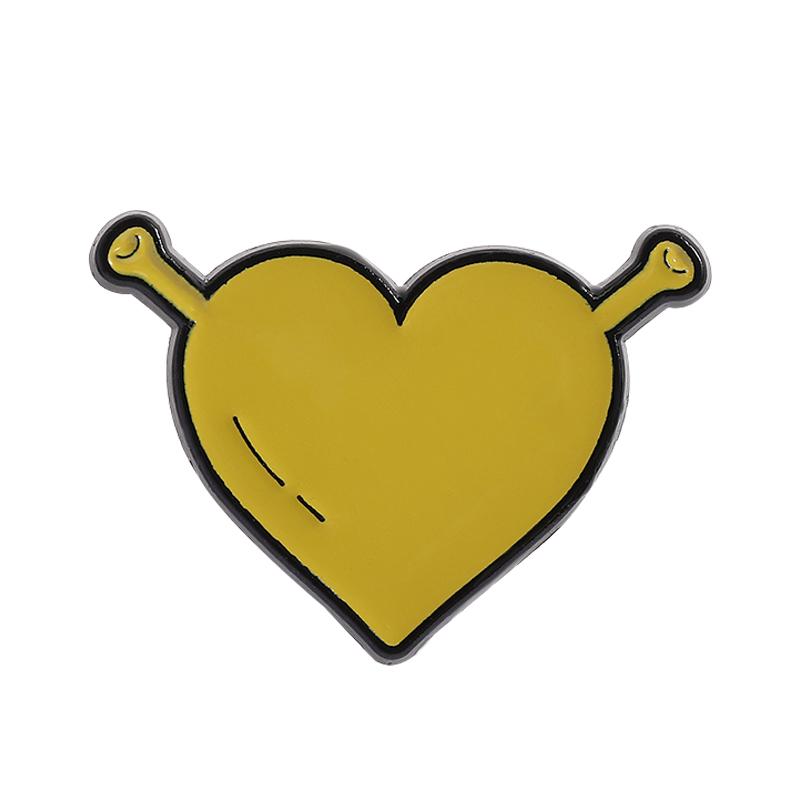 Cartoon Comic Movie Enamel Pins Custom Green Monster Brooches Lapel Badges Clothes Funny Jewelry Gift for Kids Friends