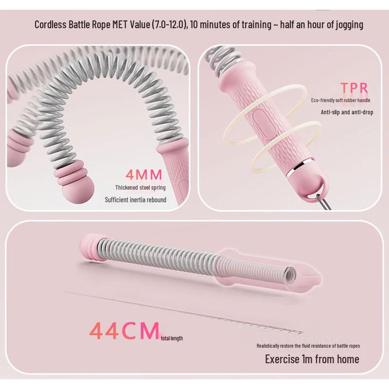 3528 Cordless Spring Battle Rope for Home Fitness