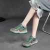 Fashion GKTINOO Casual Mixed Colors Flats Sneakers Women 2025 New Genuine Leather Soft Soled Comfortable Retro Platform Shoes
