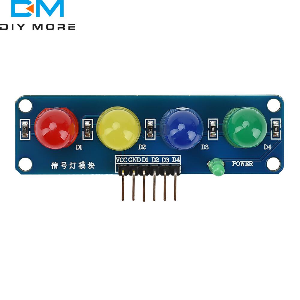 DC 3.3-5V ST009 Four Position LED Module Signal Light Red Yellow Green LED Module Traffic Light System Light
