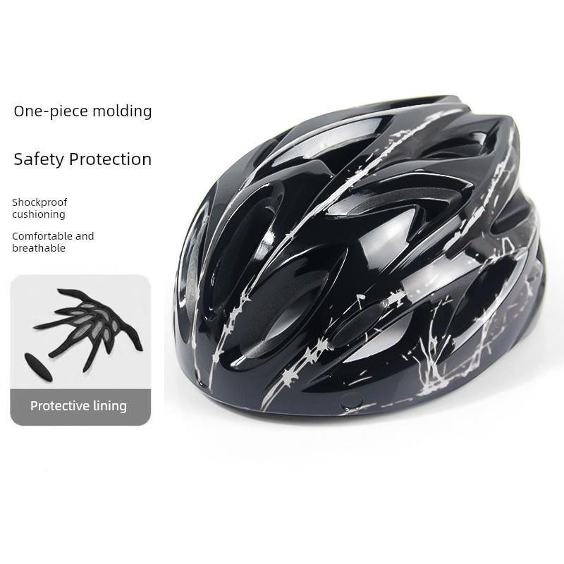 Bicycle Riding Helmet, Color-Changing Magnetic Goggles, Adult Men's and Women's Mountain Bike, Road Bike Safety Helmet, Takeaway Helmet