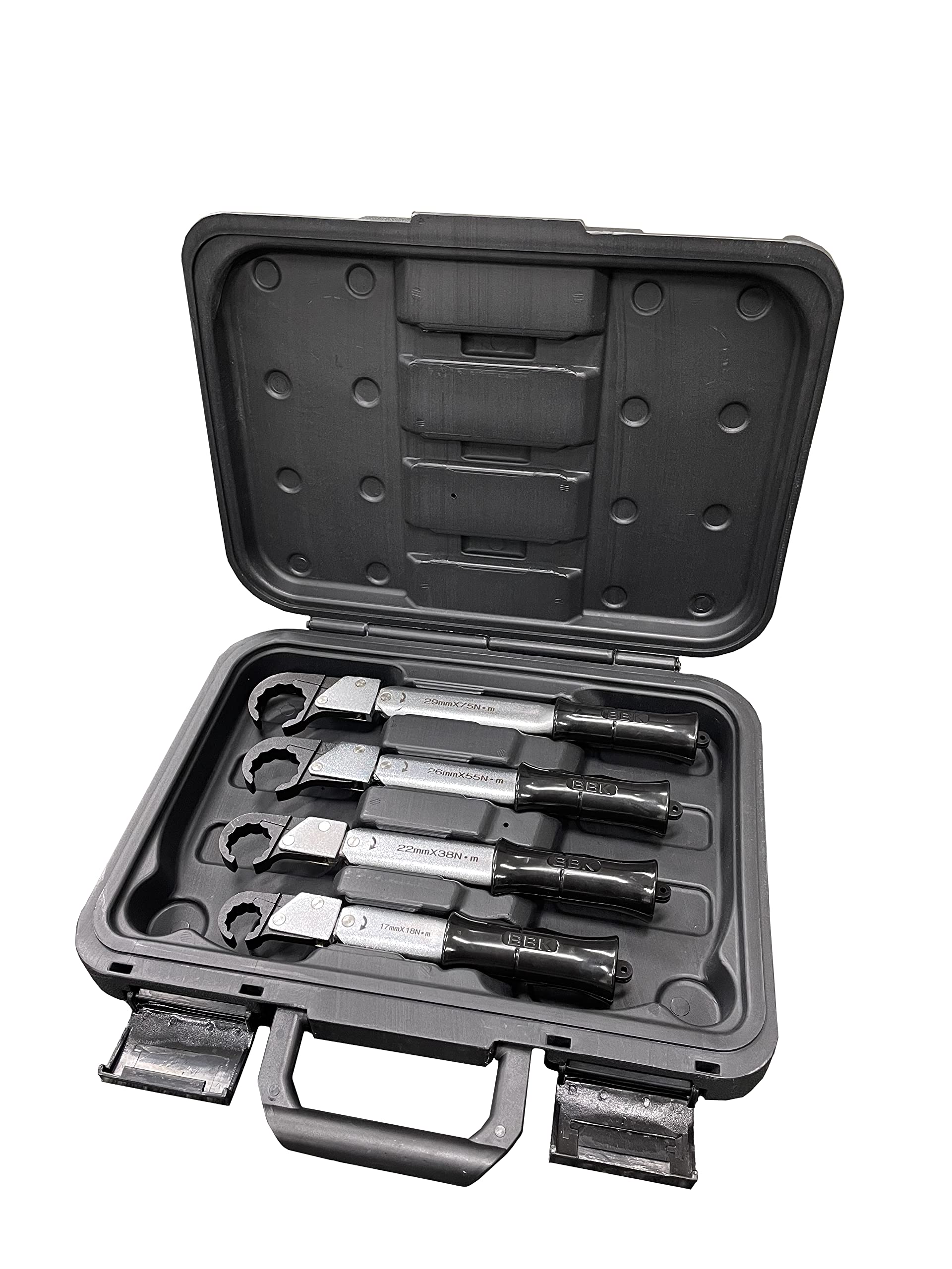 

BBK Ratchet Torque Wrench Set of 4 (1/4, 3/8, 1/2, 5/8) RTQS-41