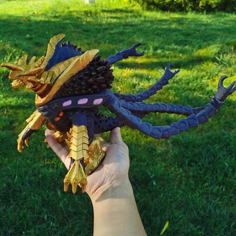 17-24cm Godzillas mīkstā gumijas monstra pārliekušais