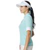 TaylorMade Contrast Rib S/S Polo Shirt, Turquoise, Medium, Women's, 2025SS, UN683