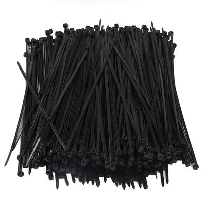 1000 st Buntband Kraftiga 8 tum 40 lbs Styrka för Inomhus Utomhus UV-beständiga Självlåsande Nylonkabelband Buntband