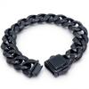 Steel Man Stainless Vintage 316l Bracelet For Men 15mm Width Curb Chain Bracelets Mens Birthday Jewelry Gifts For Dad Boyfriend