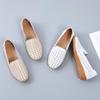 Damen Mokassins Fahrschuhe Lässige Slipper Loafer Damen Minimalistische Ballerinas Weiche Sommer Lochmuster Laufschuhe für Mutter