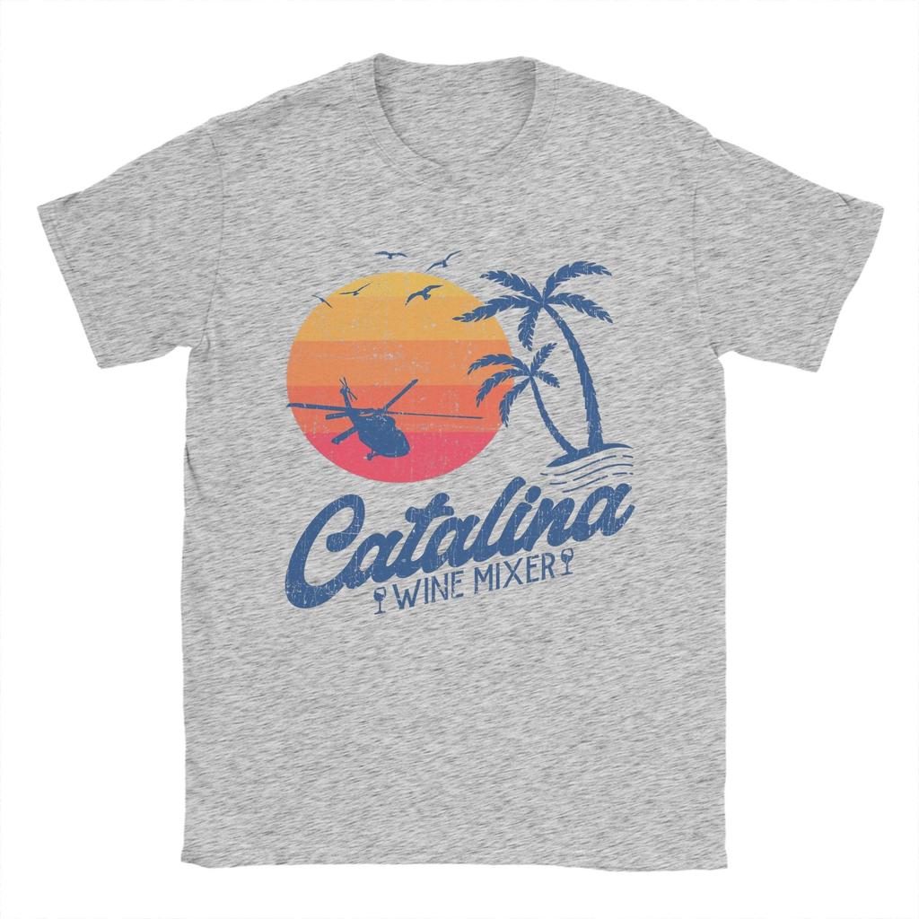 Mens Catalina Wine Mixer  cult movies T Shirt  100 Cotton Tops Novelty Short Sleeve Round Collar Tees Birthday Present TShirt