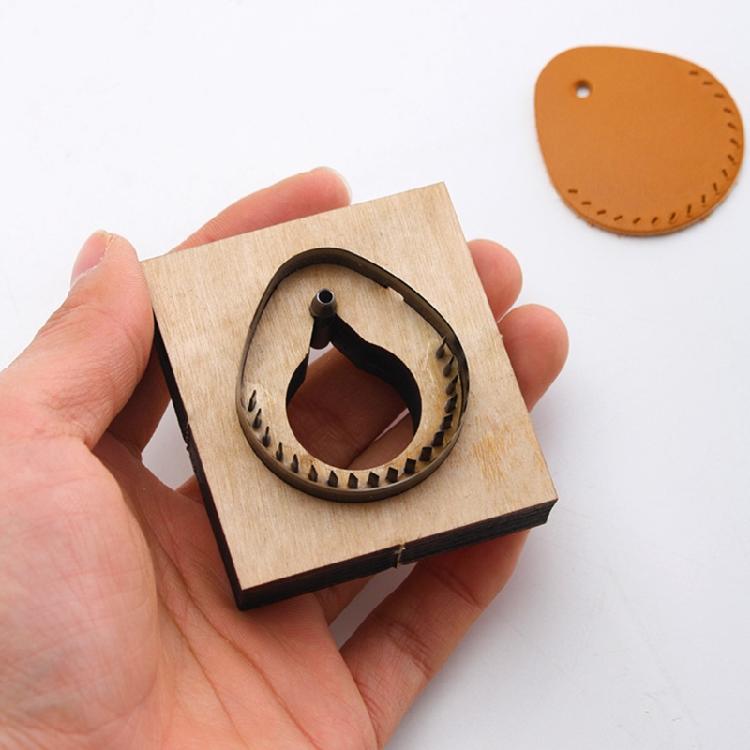 Keychain Cutting Mold Handmade Leather Crafts Making Tool RFID for Key Fob Mould