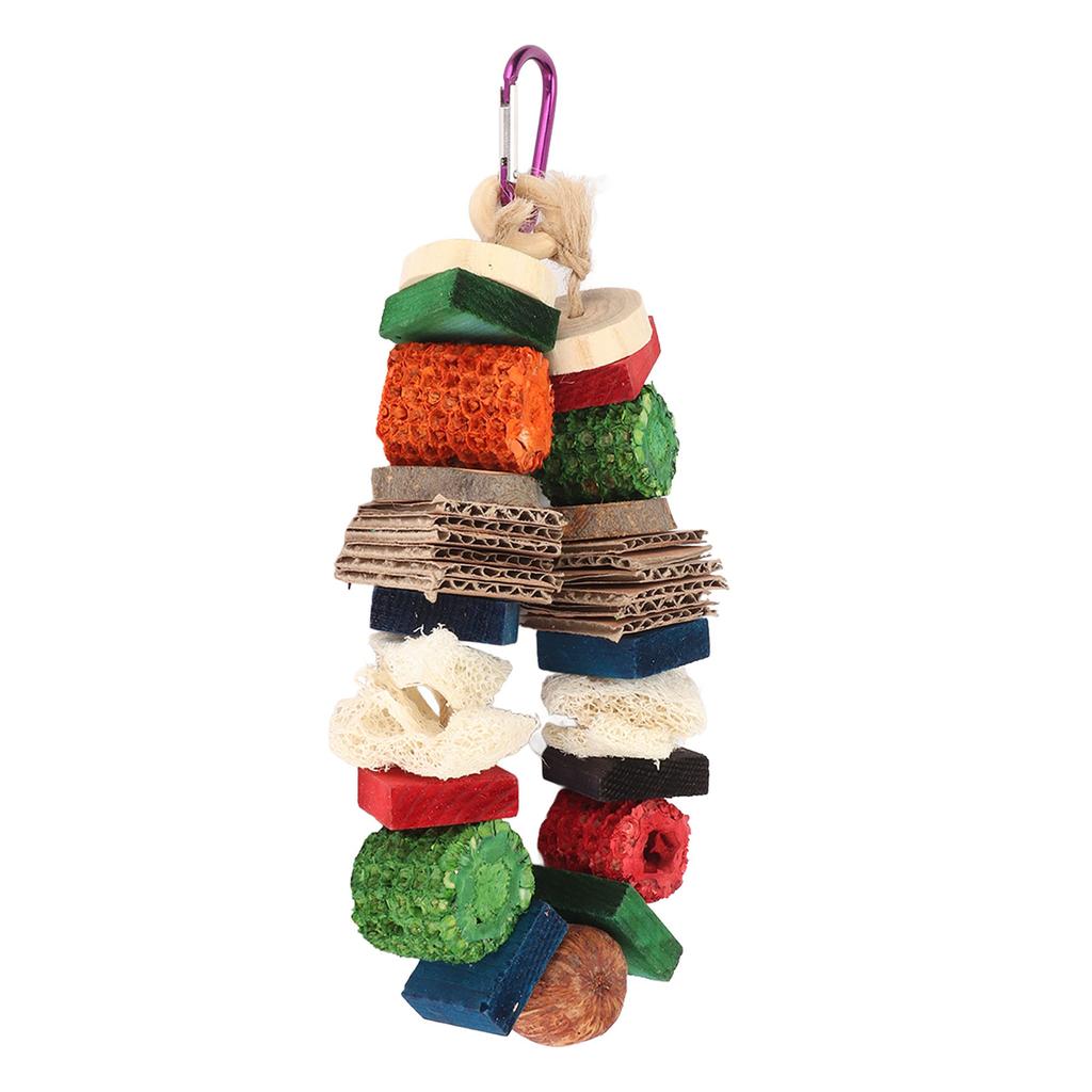 Parrot Corn Cob Toy Boredom Relief Colorful Parrot Chewing Toy Bird Nest Hanging Toys for Rabbit