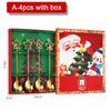 4PCS Christmas Coffee Spoons Set Gold Christmas Stainless Steel Spoon Dessert Spoon 2024 New Year Decoration for Tableware