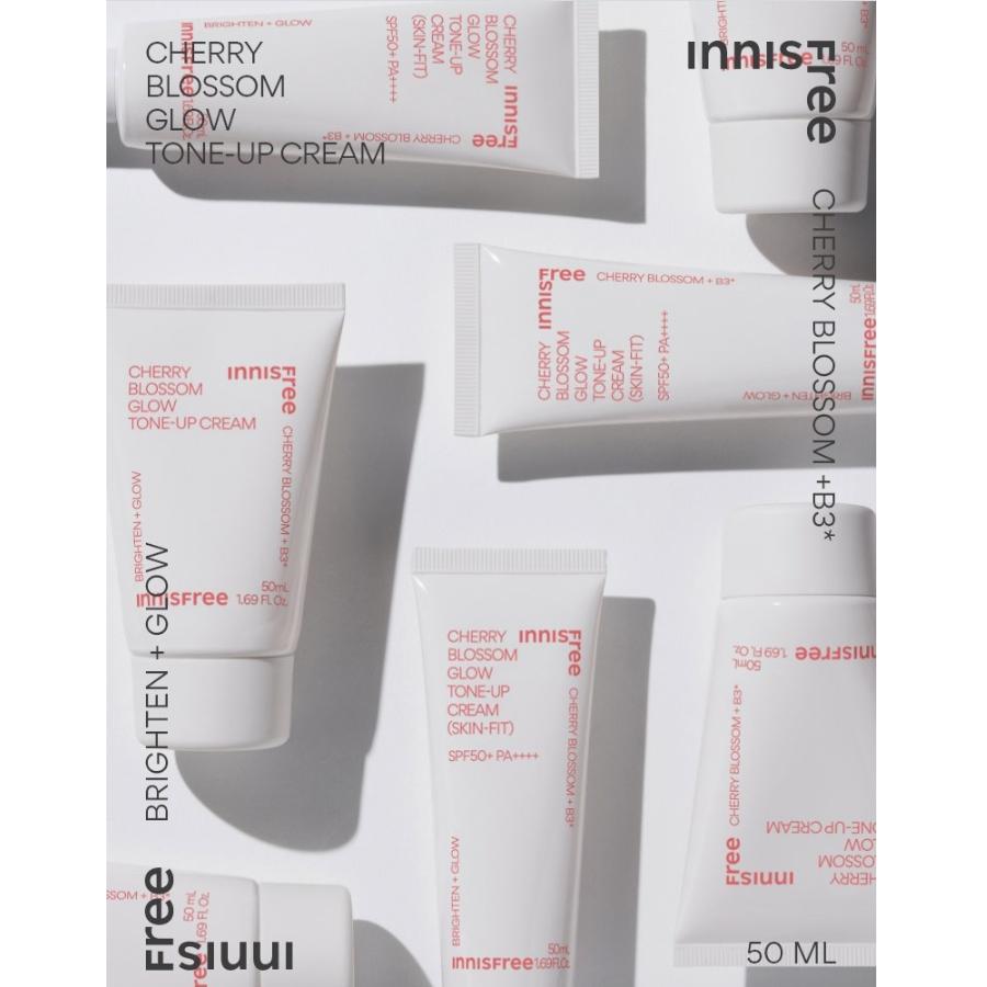 Innisfree Kirschblüten-Glow Ton-Up Creme 50ml Aufhellende Feuchtigkeitspflege für einen strahlenden Hautton
