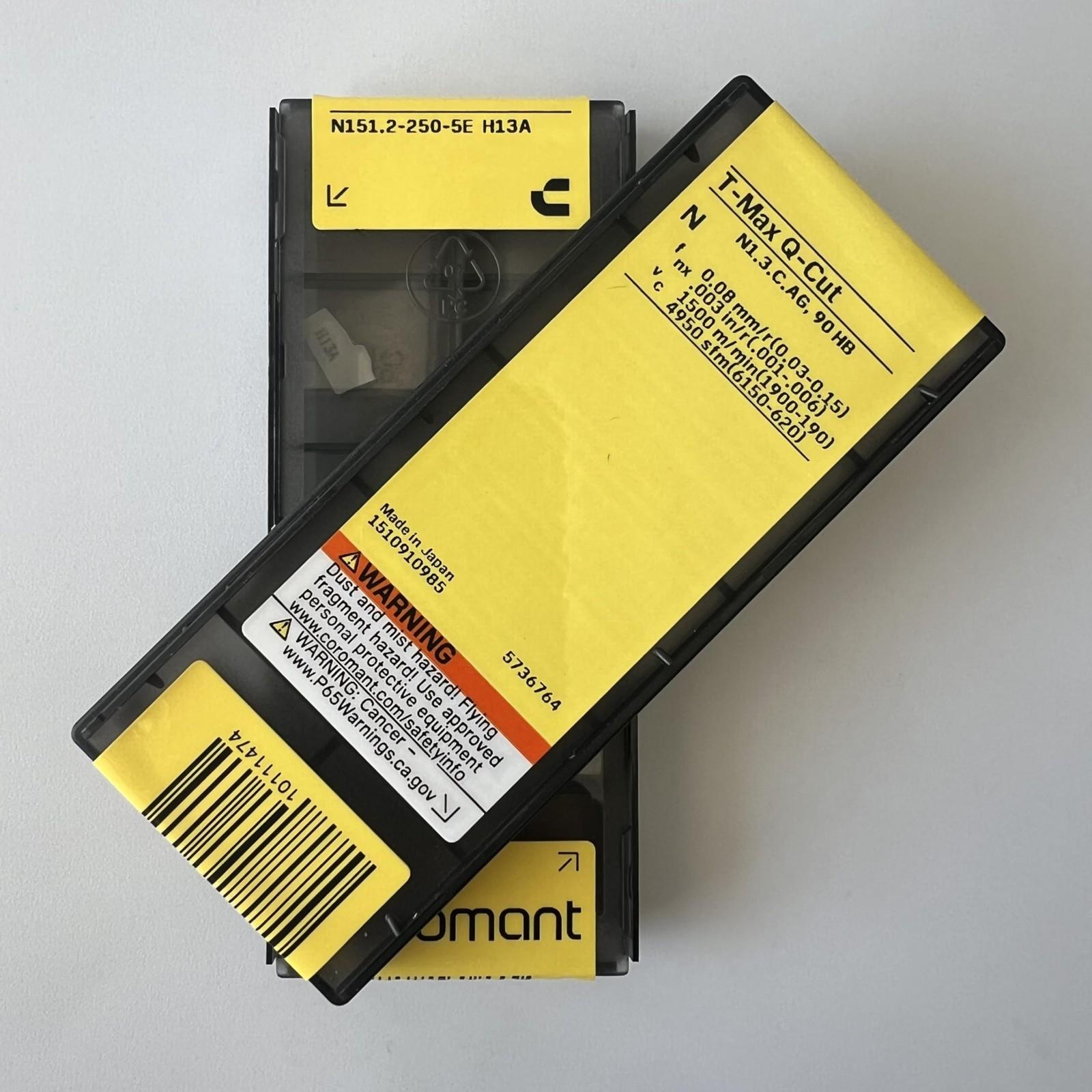 

Sandvik / N151.2-250-5E H13A / Оригинальная шведская твердосплавная пластина 10 шт.