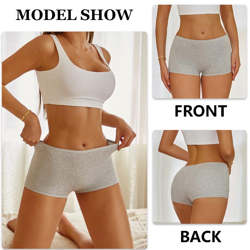 Dámské bavlněné boxerky Kalhotky Dámské Bezešvé Sportovní Boyshorts Spodní prádlo Dámské Jednobarevné Pohodlné Spodní prádlo Bezpečnostní Kraťasy XS-XL 2024