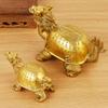 Brass Ornament Longevity Dragon Turtle Elderly Birthday Gift for Elders