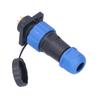Waterproof Plug Socket Square Aviation Power Connector Butt Terminal Adapter AC 380V SP207 Pin