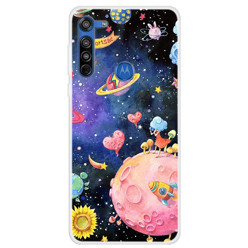 Moto G8 Power Kılıfı Yumuşak Silikon Arka Kılıf Motorola Moto G8 Plus Telefon Kılıfı İçin Moto G8 Power Lite G 8 G8+ Sevimli Kapaklar