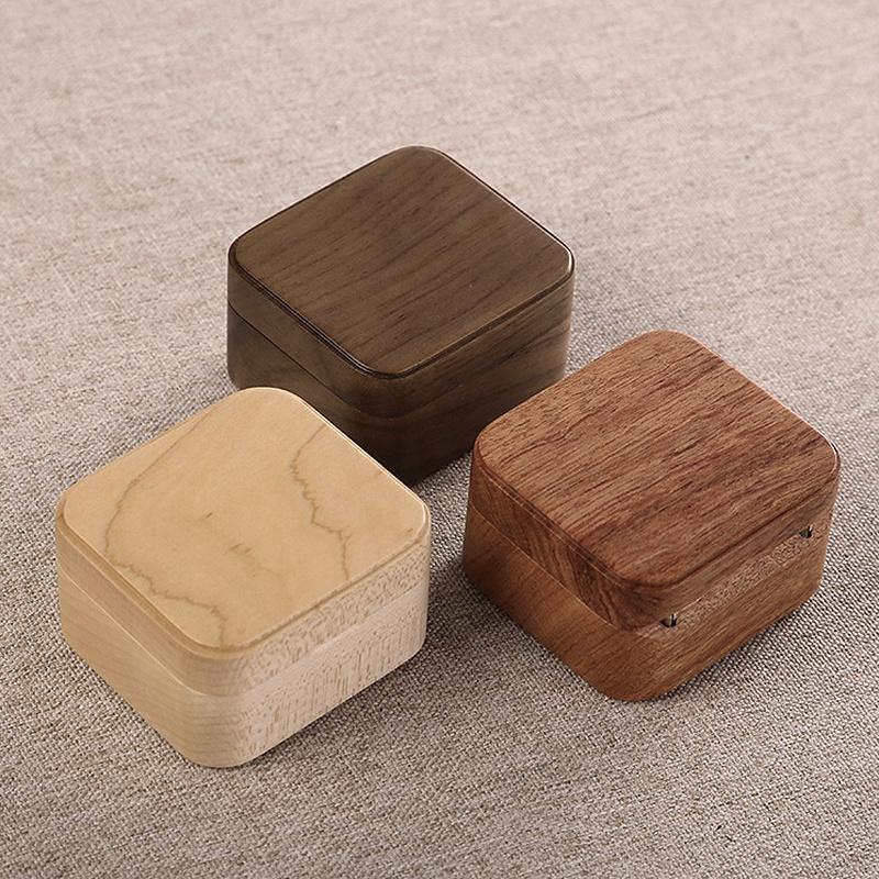 Custom Wooden Music Box DIY Carved Musical Note Small Wooden Box Creative Gift