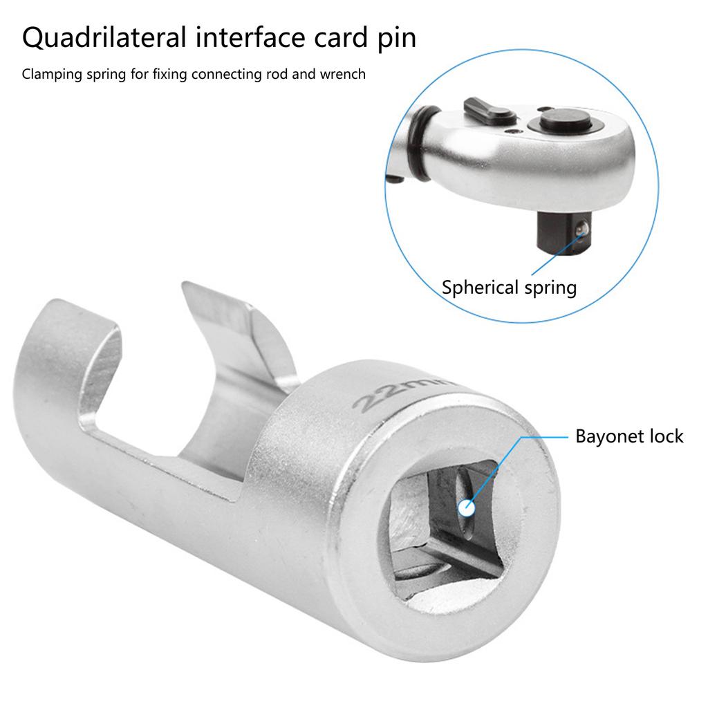 9Pcs Oxygen Sensor Socket Set O2 Sensor Removal Tool Oil Pressure Sensor Socket Wrench Set 10-22mm