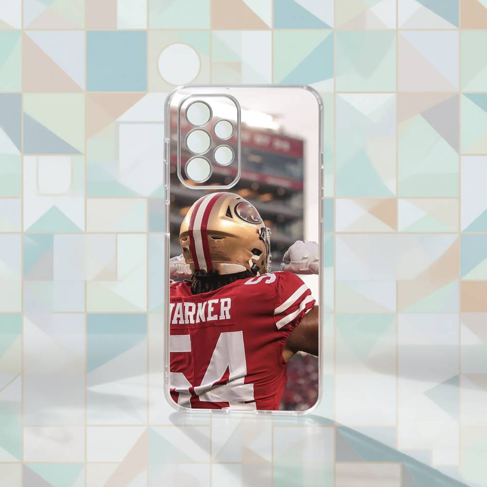 Fred Warner Phone Case For Samsung S25,S24,S21,S22,S23,S30,Ultra,S20,Plus,Fe Transparent Cover