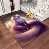 Mystical Fox Elegantly Glowing Carpet Yoga Living Room Room Decor Children's Crawling Mat Doormat Area Rug Games Mat