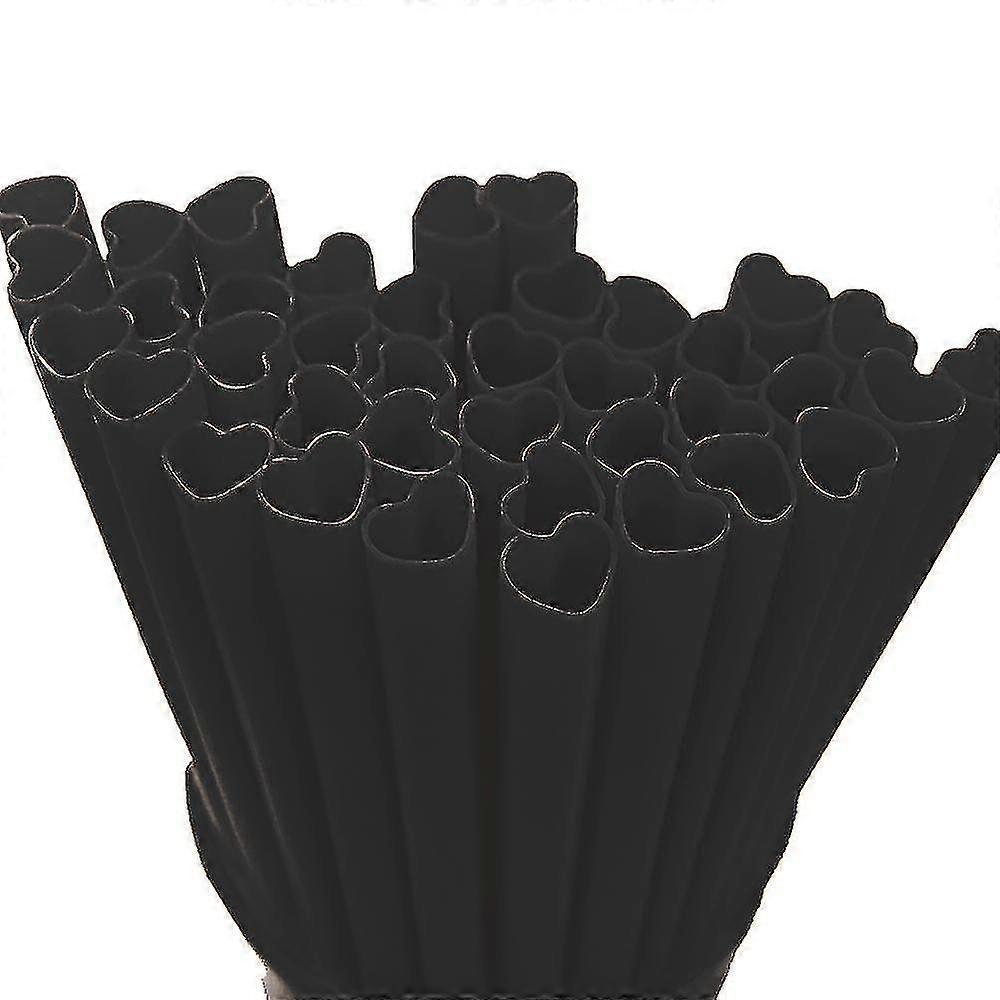 100pcs Heart Shaped Straws Disposable Drinking Cute Straw Individually Wrapped Straw Valentines Day Birthday Party