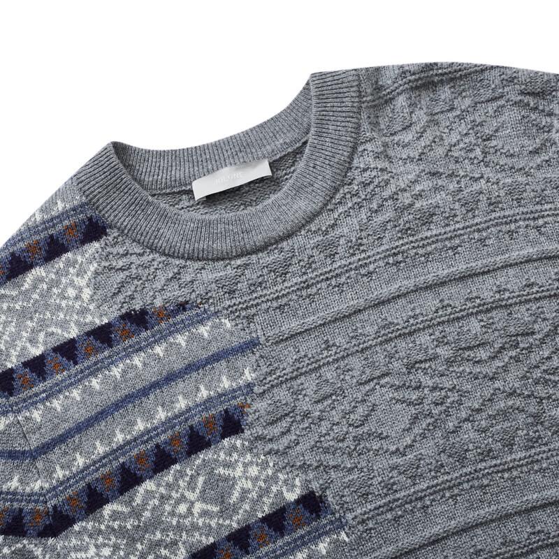 Jiumuwang Men's Wool Blend Pullover Sweater