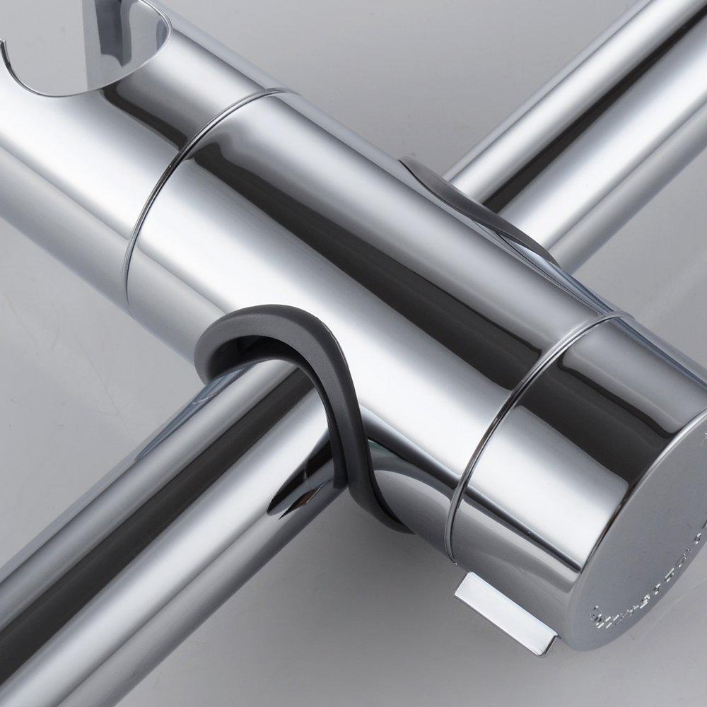 Height-Adjustable Shower Head Holder for 18-25mm Pipes