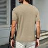 Men's Casual Fashion Comfort Solid Color Round Neck Pullover Sweatshirt Tops