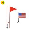 Multi-color Irregular Shape Children's Bicycle Warning Flag & Handlebar Racing Flag