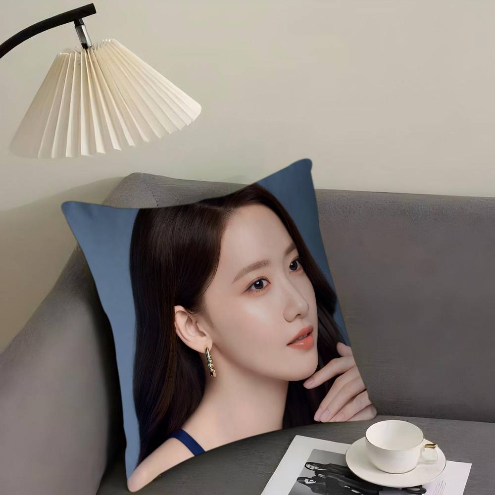 Y-Yoona Подушка-певец Подарок Домашний Офис Украшение Подушка Спальня Диван Автомобильная Наволочка 16x16Inch