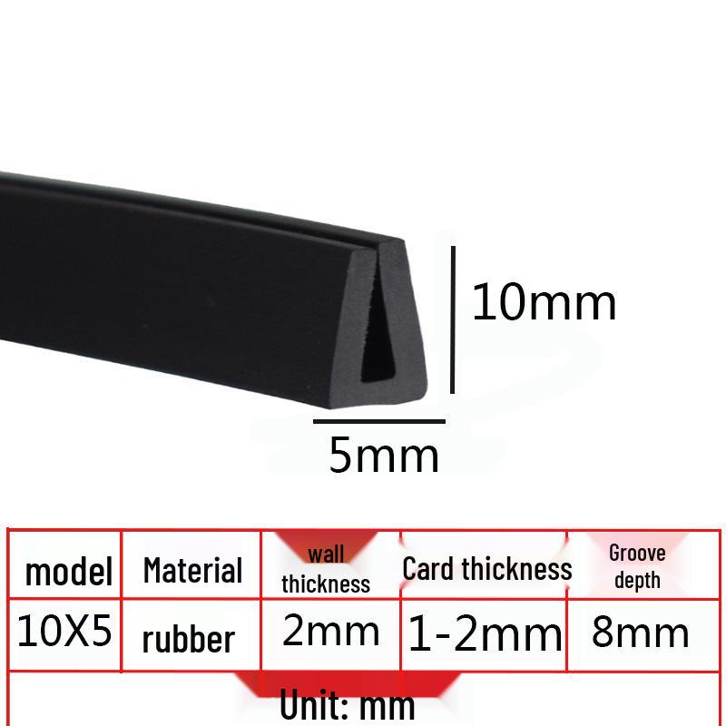 U-Shaped Rubber Anti-Collision Edge Strip for Glass Sealing