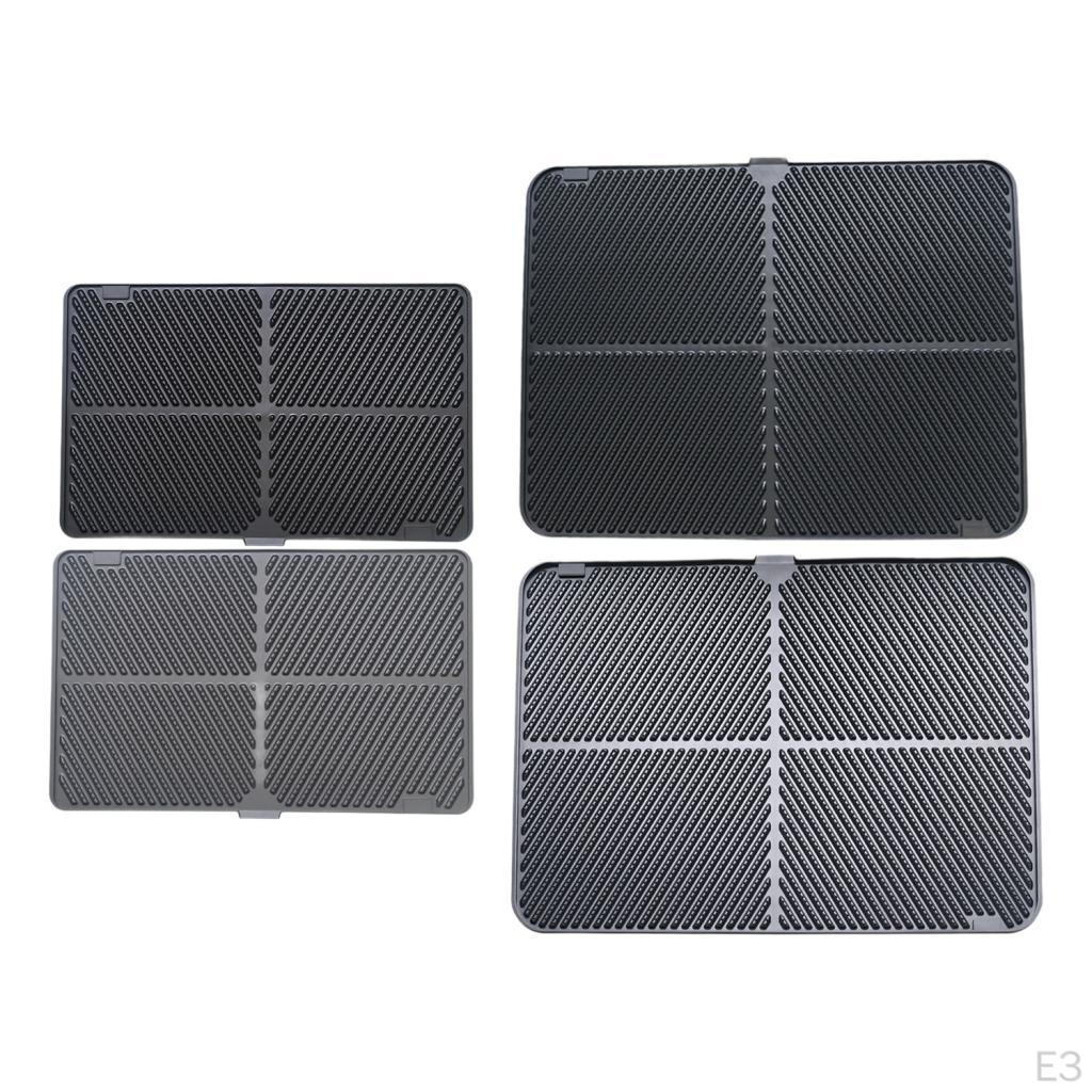 Cat Litter Mat Trapping Washable Footboard Pad for Living Room Indoor Cats
