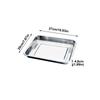 Rectangle Stainless Steel Tea Tray For Home Office Teahouse Restaurant Japanese Style Serving Platter Kitchen Bar