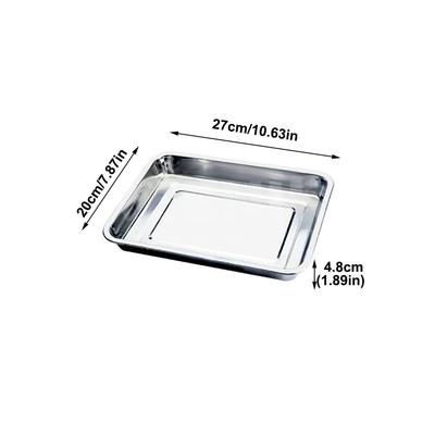 New Stainless Steel Tea Tray Rectangle Japanese Style Drainage Water Tray Drain Plate Kitchen Bar