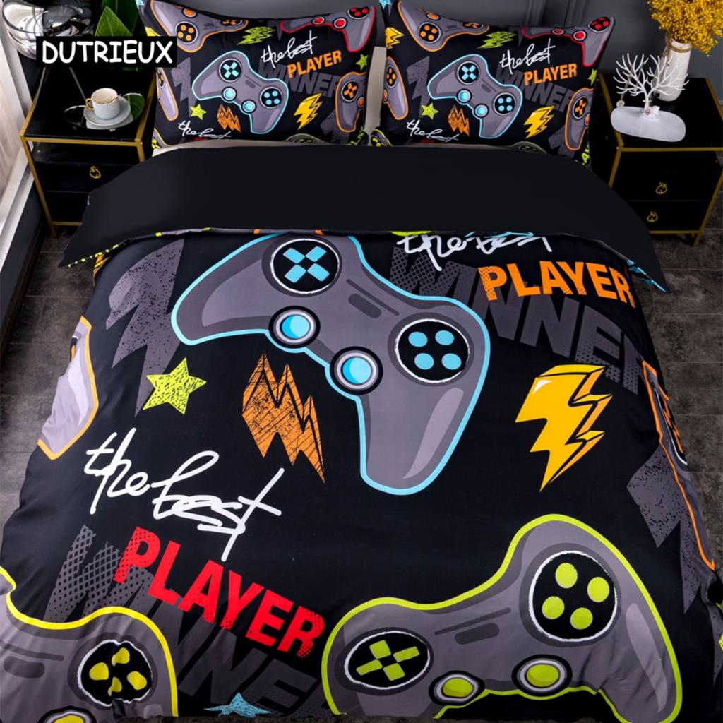 

Comforter Game Pink Gamepad Controller King Size Bedding Set I M A Gamer Girl Pattern Rainbow Stripes Lovely Comforter (quilt)-EU Single(135*200cm)3pcs