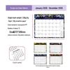 2026 Floral Wall Calendar: Custom Punch-in Memo Ring Calendar for Office
