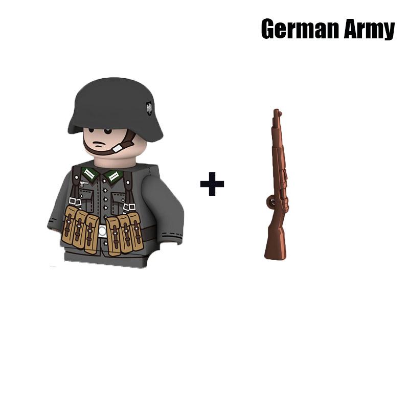 Kinderspielzeug WW2 Militär Armee Bausteine US UK Sowjet China Frankreich Soldaten Mini Actionfiguren Spielzeug für Kinder Weihnachtsgeschenke