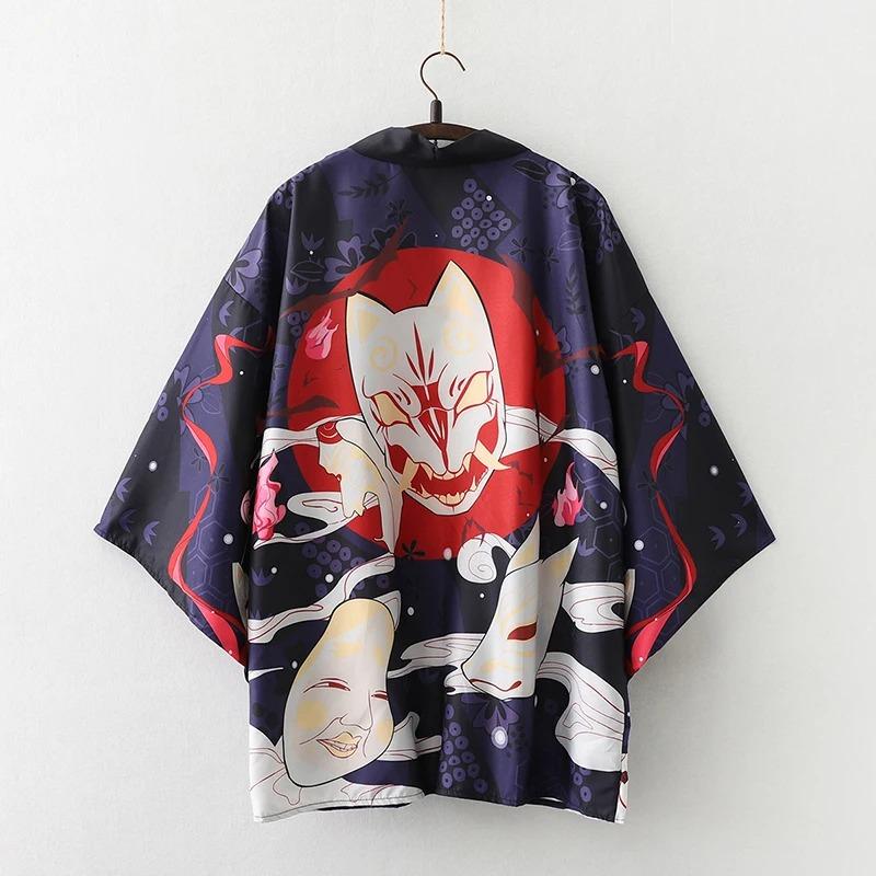 Summer Loose Japanese Samurai Kimono Streetwear Cardigan Cosplay Haori Harajuku Women Men Yukata Traditional Clothing