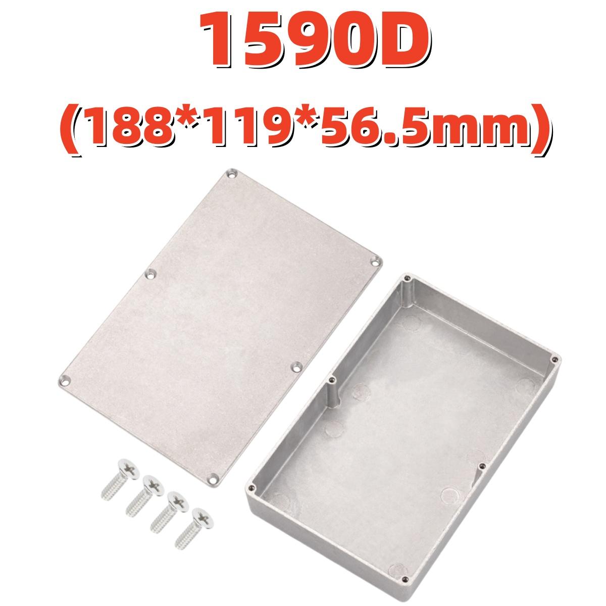 

Miwayer 1590D(188*119*56.5mm) Aluminum Enclosure for Guitar Effects Pedal - Heavy Duty Die-Cast Metal Case,Sturdy DIY Effect Box