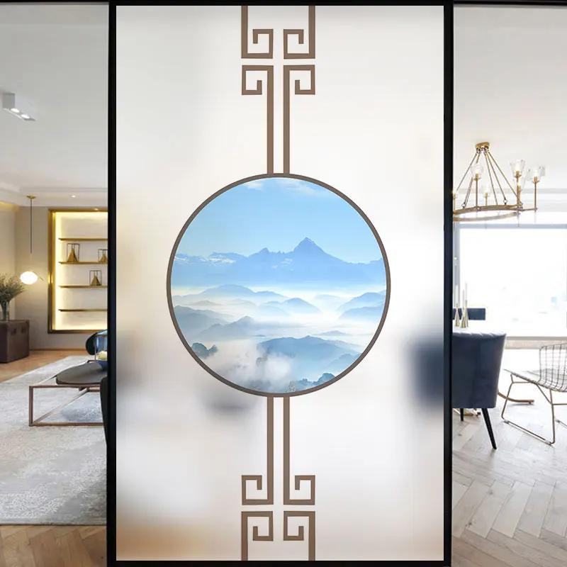 

Static Cling No Glue Privacy Windows Film Decorative Chinese Classical Painting Stained Glass Frosted Window Stickers 02 (as the picture,40x60cm WxH)